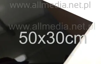 Formatka plexi PMMA czarna POŁYSK 5mm 50x30cm
