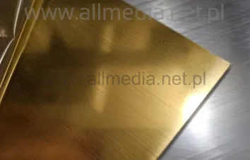 Laminat grawerski 1,5mm złoty szczotkowany 30x60cm