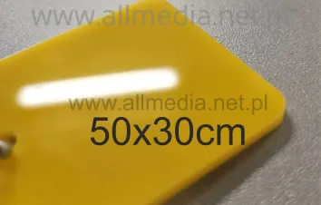 Formatka plexi żółta ciemna 3mm 50x30cm