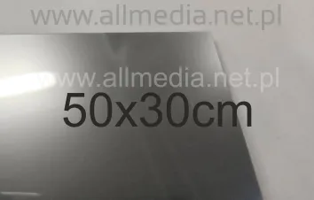 Formatka plexi PMMA srebrna metalizowana 3mm 50x30cm