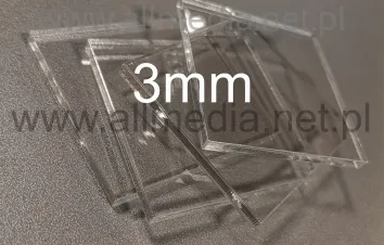 Formatka plexi bezbarwna 3mm 23x60cm WYPRZEDAŻ