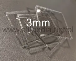 Formatka plexi bezbarwna 3mm 23x60cm WYPRZEDAŻ