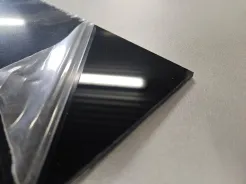 Formatka plexi czarna połysk 3mm 23x60cm WYPRZEDAŻ