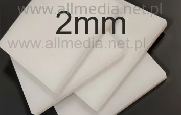 Płyta plexi PMMA mleczna (OPAL) 2mm na wymiar