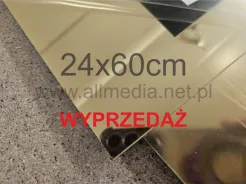 WYPRZEDAŻ plexi LUSTRO ZŁOTE 3mm 23x60cm
