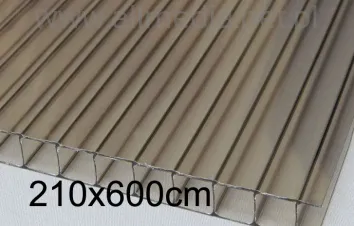 Płyta poliwęglan komorowy 8mm dymiony brązowy 2,10x6m