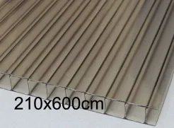 Płyta poliwęglan komorowy 8mm dymiony brązowy 2,10x6m