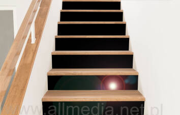 Podstopnie na schody DIBOND czarny matowy 3mm na wymiar 