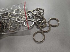 Kółko spiralne 25mm nikiel brelok 10szt