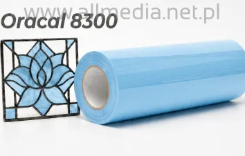 Oracal folia witrażowa seria 8300 056 Pastelowy niebieski - szerokość 100 cm
