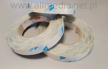 Taśma dwustronnie klejąca  25mm/50MB banerowa ORABOND bezbarwna papierowy podkład