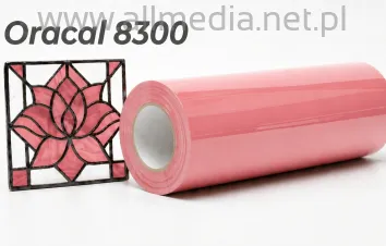 Oracal folia witrażowa seria 8300 089 Łososiowy różowy - szerokość 100 cm