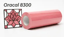 Oracal folia witrażowa seria 8300 089 Łososiowy różowy - szerokość 100 cm