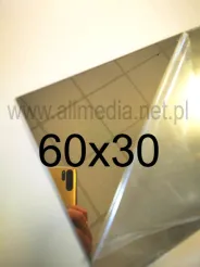 Formatka gotowa plexi PMMA LUSTRO złote jasne 3mm 60x30cm