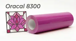 Oracal folia witrażowa seria 8300 077 Purpurowy różowy magenta - szerokość 100 cm