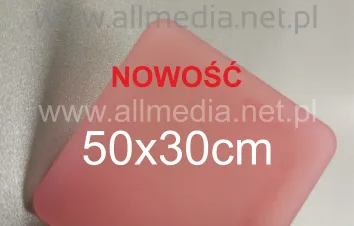 Formatka plexi różowa szroniona 3mm 50x30cm