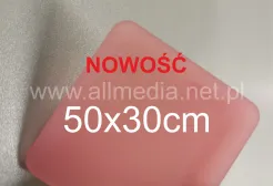 Formatka plexi różowa szroniona 3mm 50x30cm
