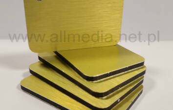 Płyta kompozytowa DIBOND złota szczotkowana 150x50 cm