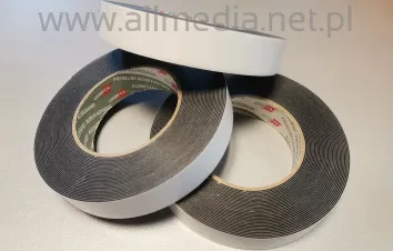 Taśma dwustronnie klejąca piankowa 25mm/10mb ORABOND czarna