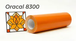 Oracal folia witrażowa seria 8300 034 Pomarańczowy - szerokość 100 cm