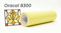 Oracal folia witrażowa seria 8300 025 Żółty jasny - szerokość 100 cm