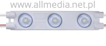 Moduł soczewkowy 3-diodowy L-Led 1,2W  6500K