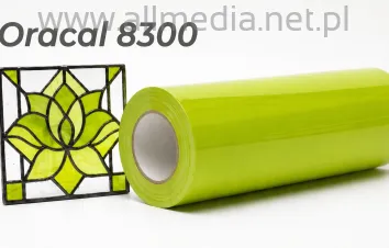 Oracal folia witrażowa seria 8300 063 Pastelowy zielony - szerokość 100 cm