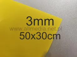 Formatka plexi PMMA żółta 3mm 50x30cm
