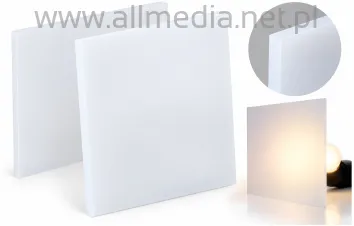 Formatka plexi opal mleczna 3mm 23x60cm WYPRZEDAŻ